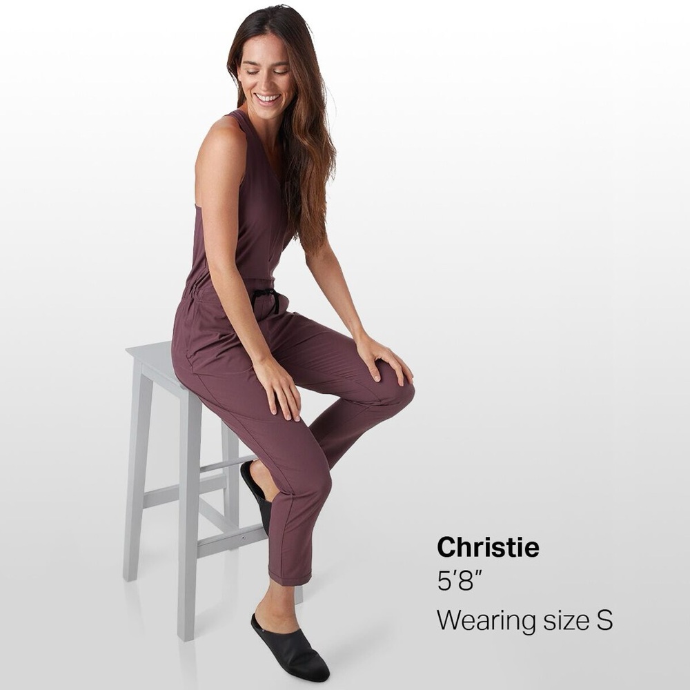 Backcountry On The Go Jumpsuit Mauve/Black XXS